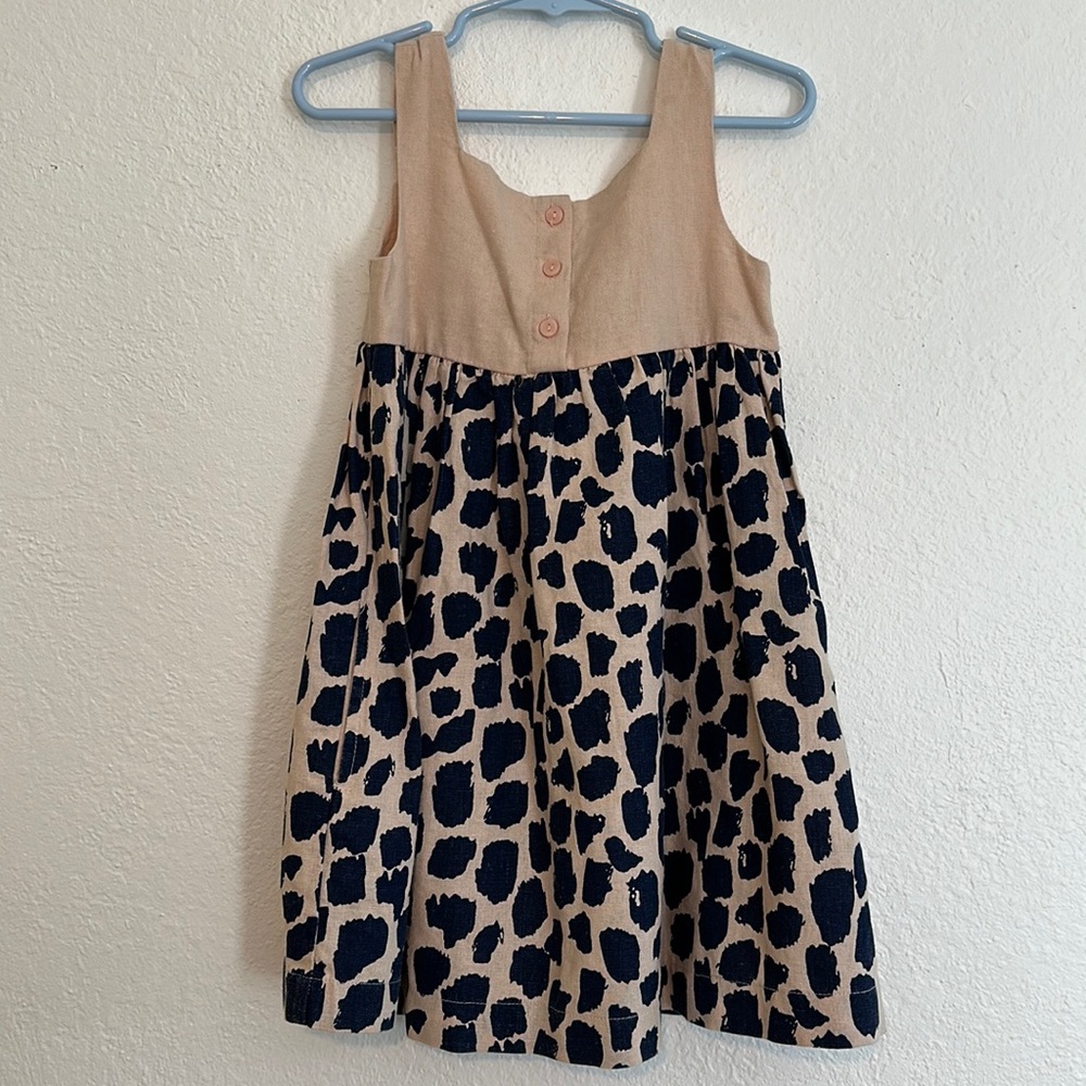 Something Navy Linen Toddler Dress